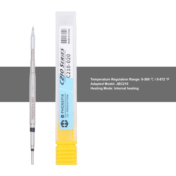Loddekolbespids Pen C210 T26D Anti-oxidation Erstatning til JBC210 Lige, 020 Størrelse
