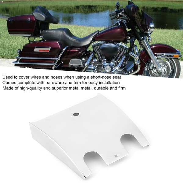 Dash Extension Panel Drag Motorcykel Brændstoftankdæksel Passer til FLTR FLTCU I FLHTSølv