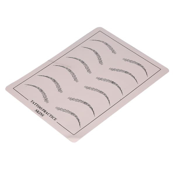 1 st tatueringsövning permanent makeup kosmetisk microblading ögonbrynsträning silikon falsk hud