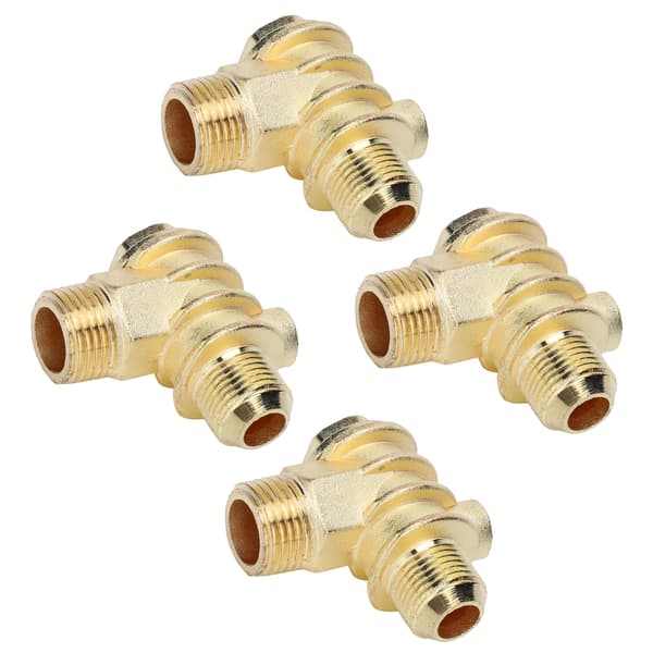 4 stk. kontraventil til luftkompressor i zinklegering 1/4\" hungevind pneumatisk fitting