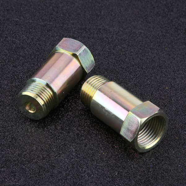 2 st 45 mm M18*1.5 O2 Lambdasondsförlängare Distansadapter Gul