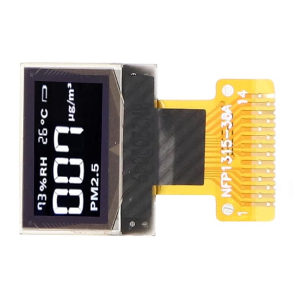 4 STK 0,49\" OLED Displaymodul I2C 64x32 14-benet Blå Skærm