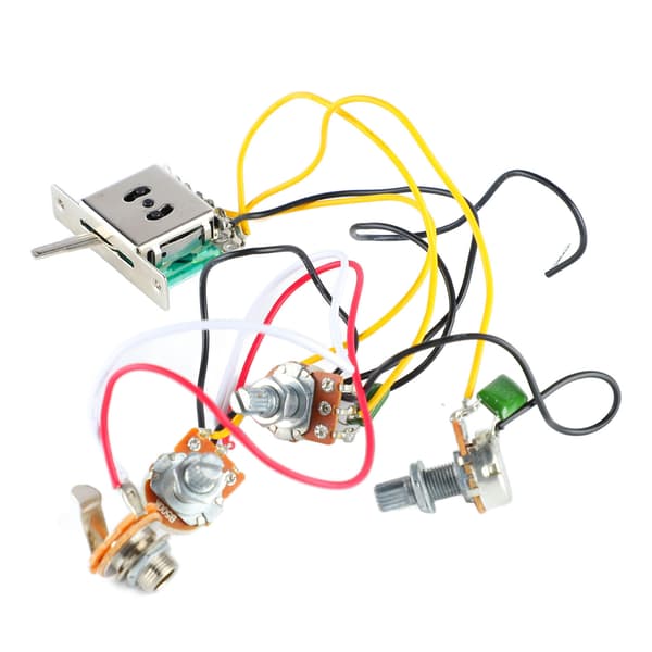 Elgitarr Elektronik Kit Metall 1 Kabelhärva 3 Tillbehör Lödfri Potentiometer Uppgradering