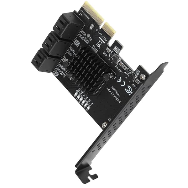 PCIE til 6-ports SATA3.0 6Gbps controllerkort, PCIE3.0 GEN3 4X Hub-adapter til harddisk