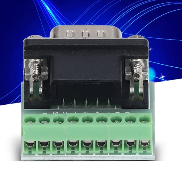 DB9 Han til Skrueterminal 9P Adapterkort til RS232 RS485 Seriel Forbindelse