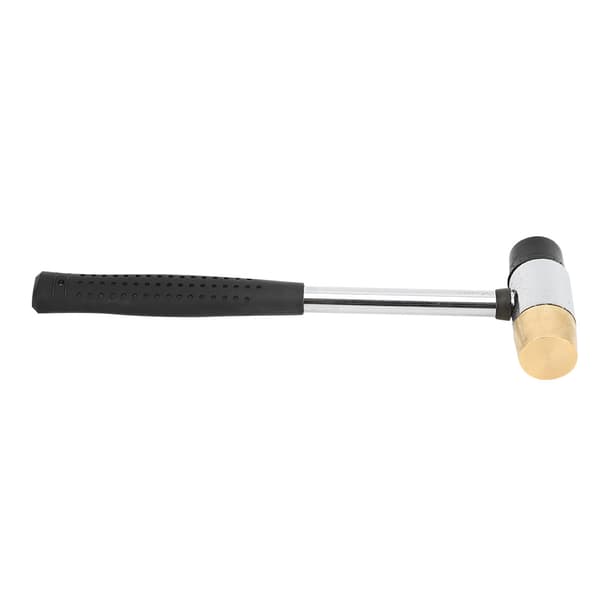 Sort guitarplastikhammer messing- og gummihoved Ukulele tilbehør instrumentværktøj