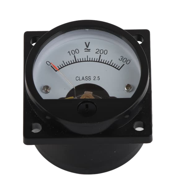 AC 0-300V Rund Voltmeter, ABS Analog Urtavla, Noggrann Panelmätare för SO-45, 85mm
