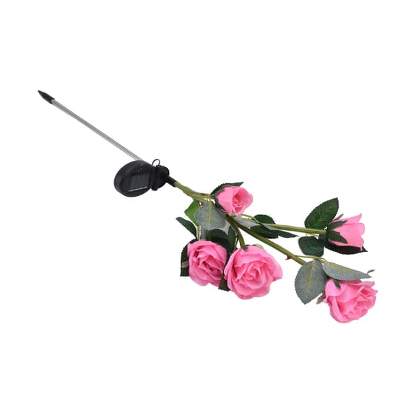 Solcelle Blomsterlys Pink, Vandtæt, Solcellepanel, Intelligent Auto Tænd/Sluk, Havedekoration