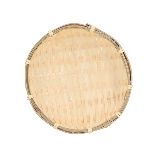 Handvävd Bambu Mini Fruktserveringskorg, Multifunktionell Robust Kök Vardagsrumsinredning, 13x4cm