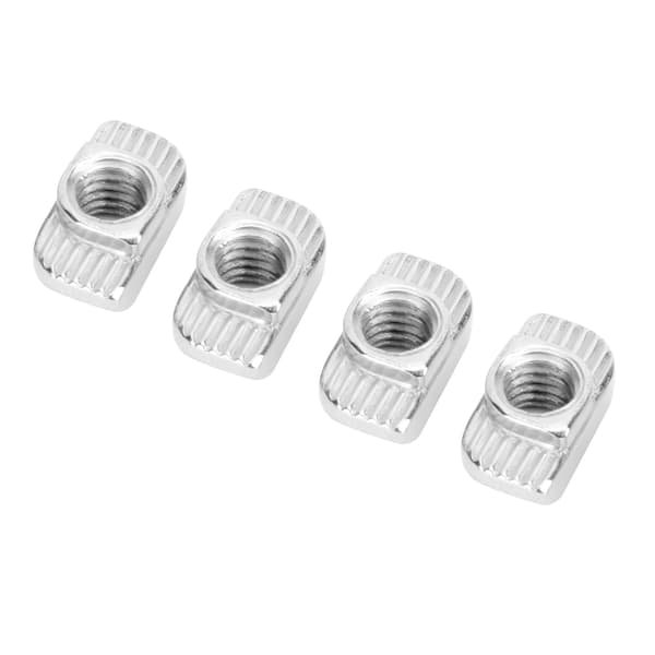 Europeisk Standard T-mutter - M6 Gänga - 30T Glidmutter - 100 Stycken