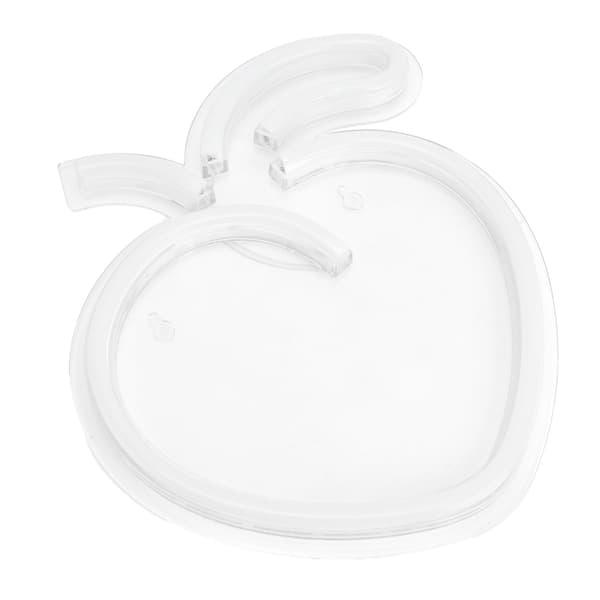 Persikoformad LED-väggneonlampa USB-dekor för sovrum, vardagsrum, fest, kontor