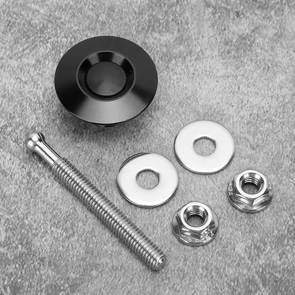 30 mm / 1,2 tommer Universal Bil Trykknap Quick Release Motorhjelm Låse Sort