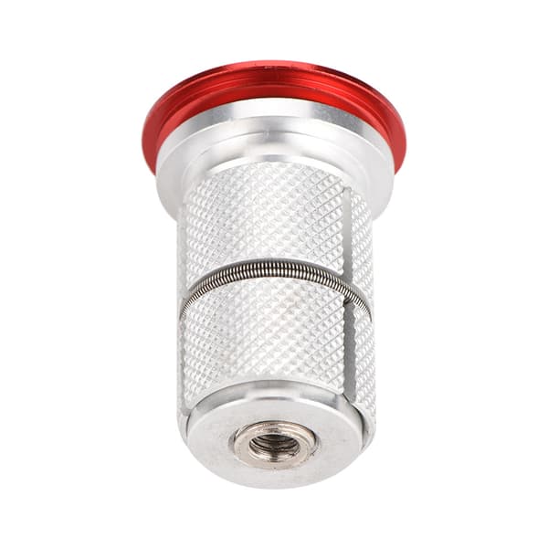 Styrfrempind i aluminiumslegering, headset, stjernemøtrik, ekspander, topkappe til 1\" & 1.25\" styrrør (rød)