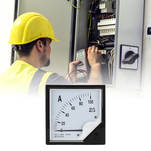 6L2 100A/5A AC Analog Panel Amperemeter Pekström Mätare för Industriellt bruk