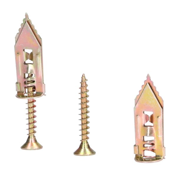40 st självborrande gipsankare metallvippskruvsats för heminredning tavelram