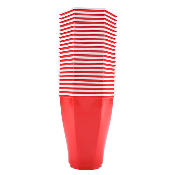 Hexcup Punainen Beer Pong -juhlamukisetti