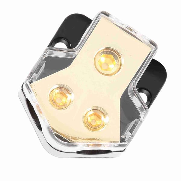 Bil Audio Strømforsyning Distribution 1*1GA Ind 2*4GA Ud Blok Splitter