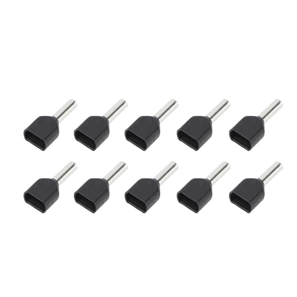 100 stk. kobber PVC-isolerede endehylstre, ledningsforbindere 16 AWG (1,5 mm²)