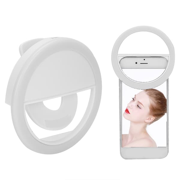 Mobiltelefon Fyldlys Dæmpbar LED Cirkellampe USB Genopladelig Live Streaming Lys