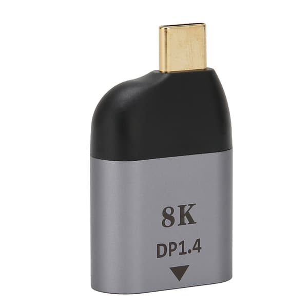 Typ-C hane till DP1.4-adapter, metall 4,5x2,2x1,2cm 15g för Win Android Mac, 1st