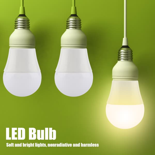 6-pack 5W Mini LED-lampor Varmvit E26 Bas G45 Klotlampa Belysningstillbehör