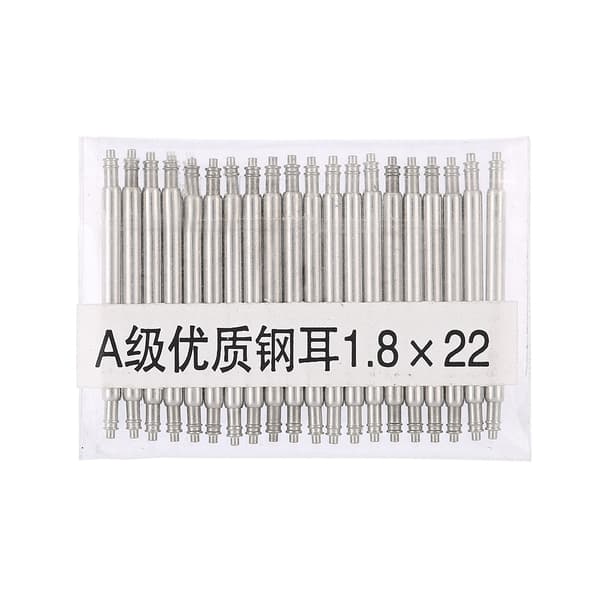 20-pack fjäderstift i stål för klockarmbandslänk reparation 1.8*22