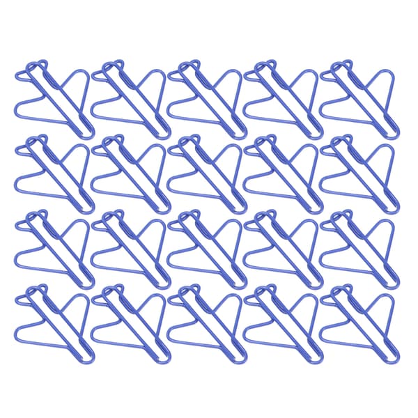 20 STK Multifunktionel Mini Metal Fly Papirclips Bogmærke Clips Fil Notesbogholder