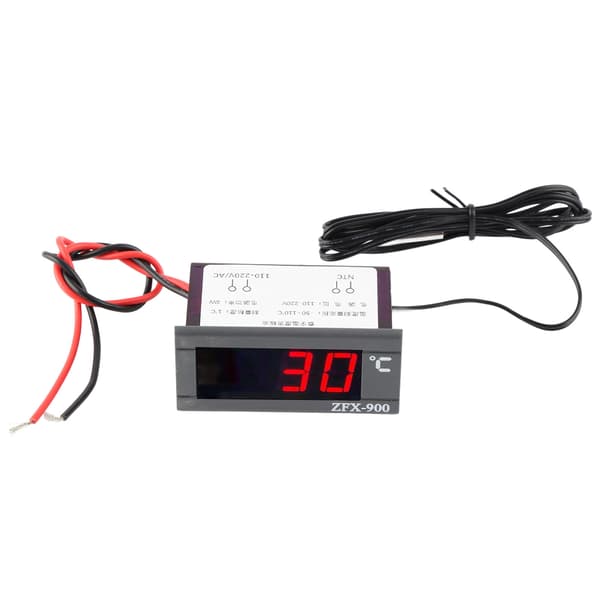 ZFX-900 Digital termostat LED-display med sond för kyldiskar 220V