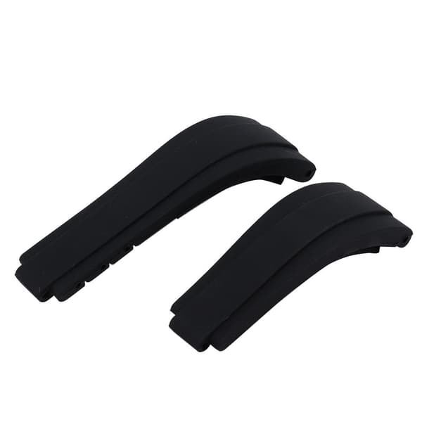 Ekstra Topkvalitets Silikone Urrem Sort 7.5+6cm/3+2.4in 1 Sæt Passer til Submariner