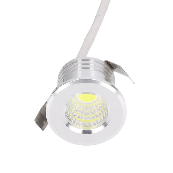 3W Mini COB LED Infälld Spotlight Silver, 3000K Varmvitt Ljus