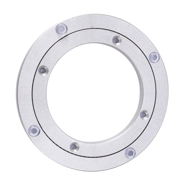 Roterande Lazy Susan-skivspelare i aluminiumlegering, rund matbordsbas