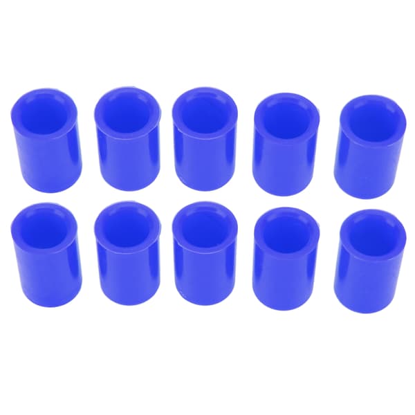 10 st silikonblindlock universell insugningsvakuumslang rörändplugg innerdiameter 14 mm blå