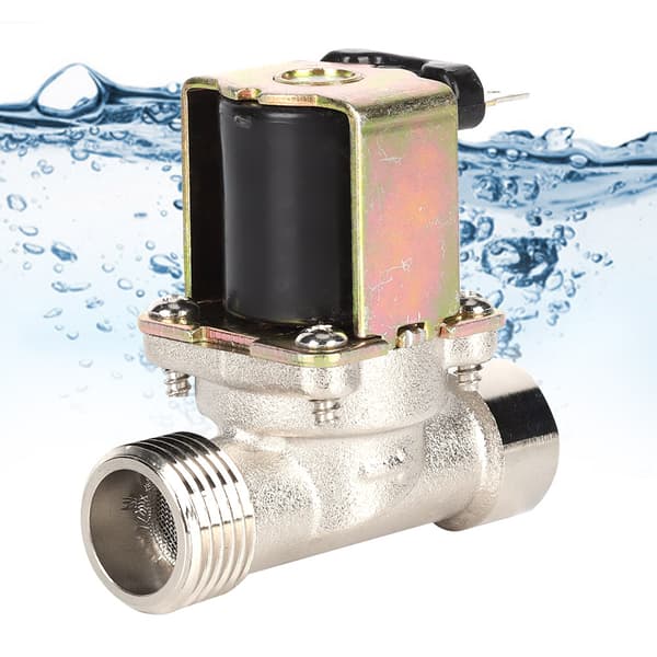 2-vägs elektrisk magnetventil i mässing 12V DC normalt stängd 1/2\" NPT