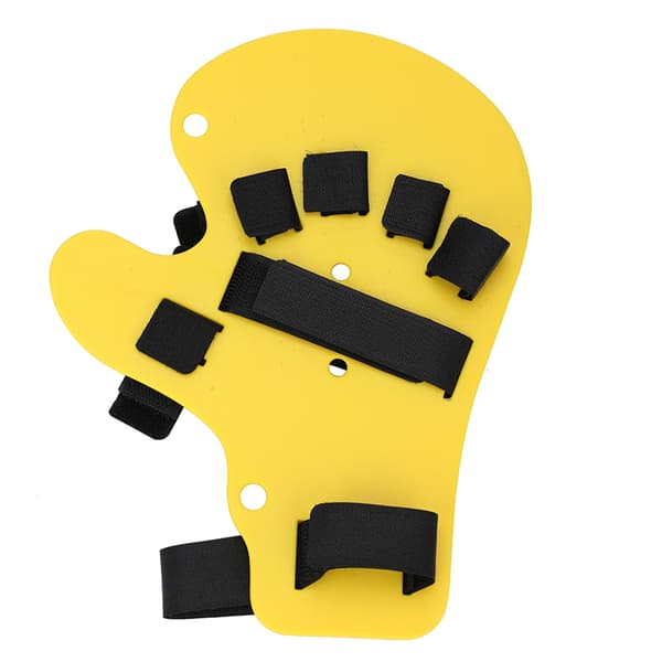 Fingerortos Utökad Typ Fingerbräda Stroke Handsplint Träningsstöd Gul