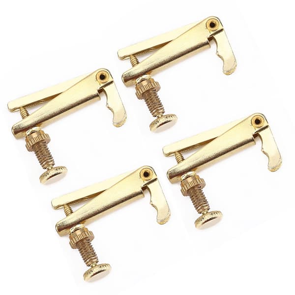 4-pak legering finstemmere strengjustering reservedele til 3/4 4/4 violin guld