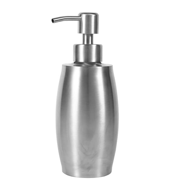 1 pakke 304 rustfrit stål badeværelse shampoo brusepumpe sæbedispenser væskeflaske 350ml