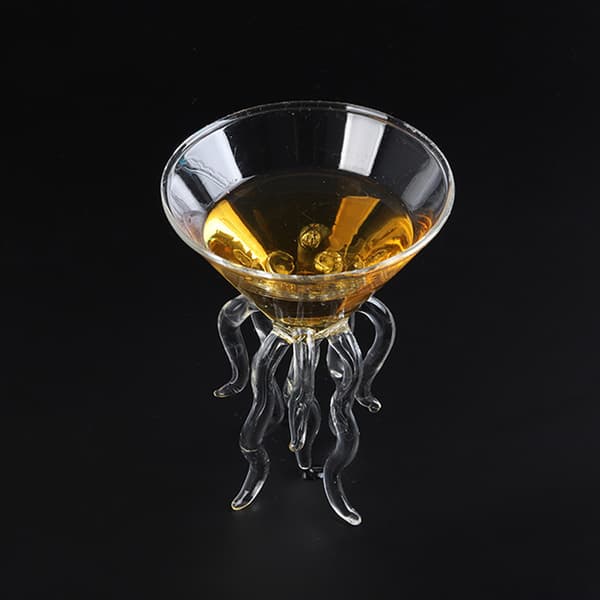 Bläckfisk Cocktailglas Transparent Manetkopp Bläckfiskformade Glasvaror
