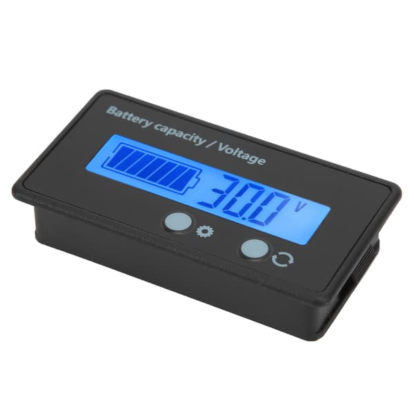 12V-100V LCD Batterimonitor Voltmeter Måler Blå Baggrundsbelysning Digital Tester