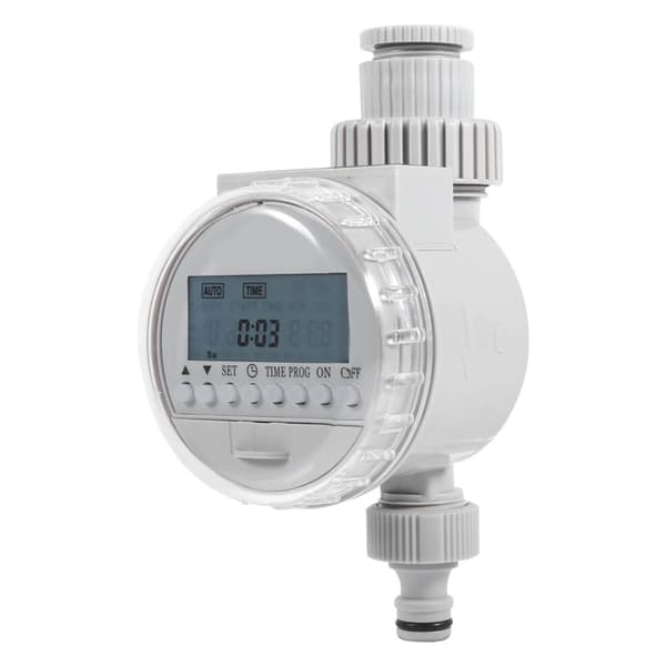 1. Solcelledrevet Have Automatisk Vandbesparende Vandingscontroller LCD Digital Vandingstimer