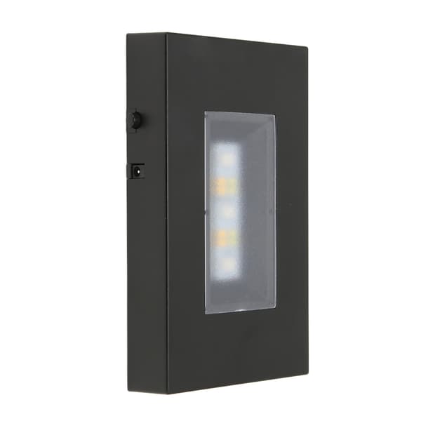 LED-lysstanderbase USB-drevet multimodus assorterede farver sort ABS rektangulær lysdisplaybase til glaskasse