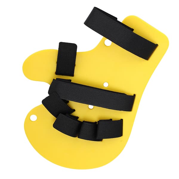 Fingerortos Utökad Typ Fingerbräda Stroke Handsplint Träningsstöd Gul