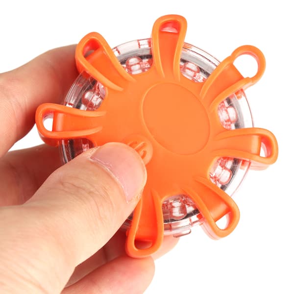 8LED Multifunktionel Nødadvarselslampe til Bil Båd, Vejkant Hazard Blinker, Orange