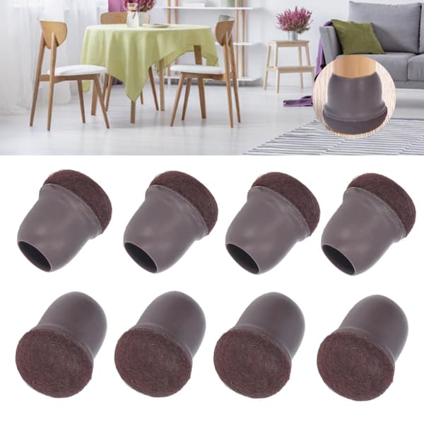 Stolsbenskydd 8-pack Mjuka möbelfotskydd Elastiska överdrag för bordsskåp säng, liten