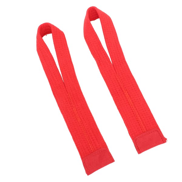 Röda handledsstöd i polyester, halkfria, 1 par för tyngdlyftning och styrketräning