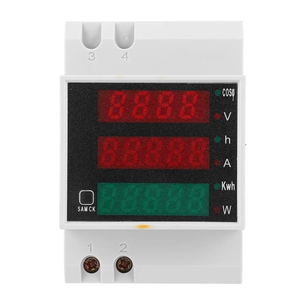 52-2047 Multifunktions AC Digitalmåler, Spændingsstrøm Effektfaktor Display, 200-450V, Panelmontering