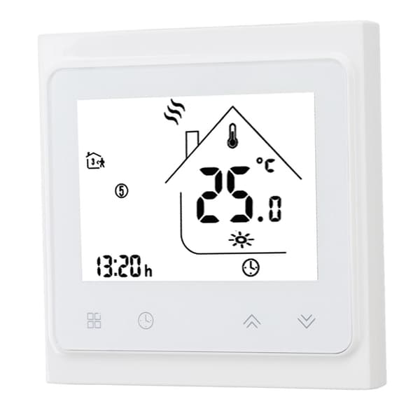 Programmerbar termostat Digital berøringsskærm Stor LCD-skærm Temperaturregulator