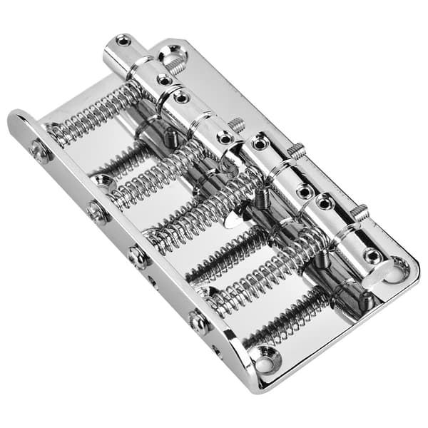 Professionell 4-strängad elbasgitarrställ i metall, silver