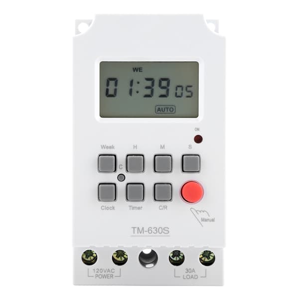 110V Digital Elektrisk Hållbar Programmerbar Smart Timerbrytare Kontroller