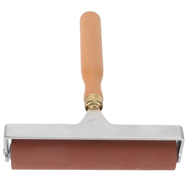 Brayer Mjuk Flexibel Robust Hållbar Elastisk Gummirulle för Tryck Scrapbooks 15cm