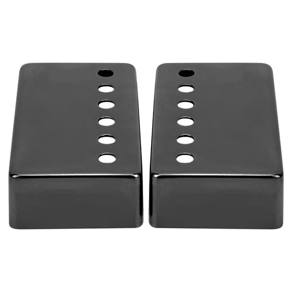 2 stk. 50 mm & 52 mm sorte nikkel pickup-covers til elektrisk guitar dele tilbehør